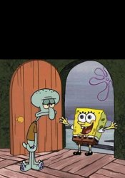 Squidward & SpongeBob Meme Template