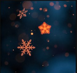orange snowflakes Meme Template