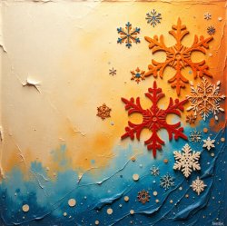 orange snowflakes 2 Meme Template