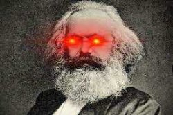 karl marx laser eyes Meme Template