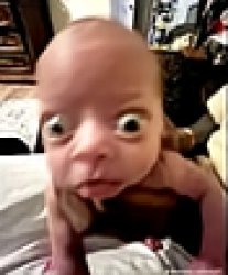 popping eyes baby Meme Template