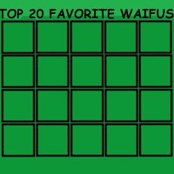 top 20 favorite waifus Meme Template