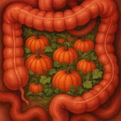 Pumpkin patch in your intestines Meme Template