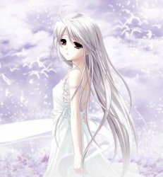 White anime girl Meme Template