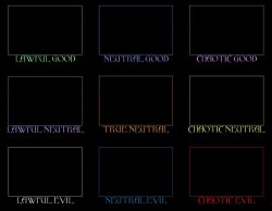 D&D alignment chart Meme Template
