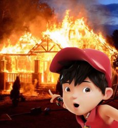 Boboiboy blaze Meme Template