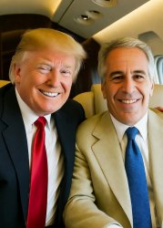 Donald Trump Jeffrey Epstein airplane Lolita Express Meme Template