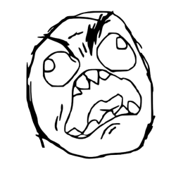 rage face Meme Template