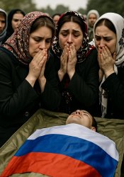 russian body bags Ukraine Mothers Wives Grieving Meme Template