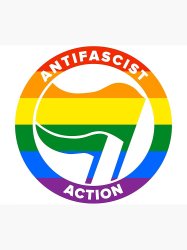 Antifa Rainbow symbol Meme Template