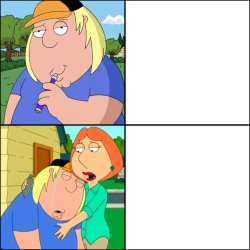 Chris Vaping and Crying Meme Template