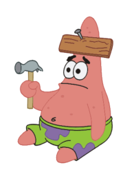 Patrick hammered head Meme Template