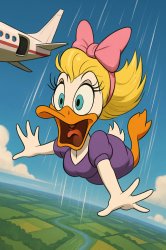 freefalling toon duck Meme Template