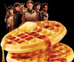 Stranger things waffles Meme Template