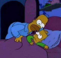 Homer and Bart Meme Template