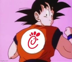 Goku Chick-fil-A Meme Template