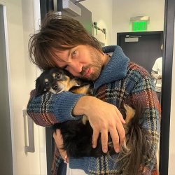 Kevin Parker hugging puppy Meme Template