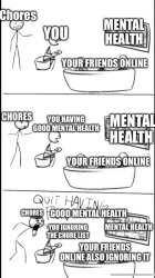 Mental health first Meme Template