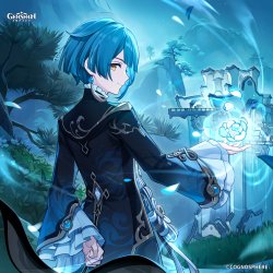 Xingqiu Birthday Art Meme Template