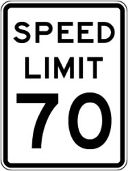 Speed limit 70 Meme Template