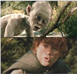 Gollum Potatoes Meme Template