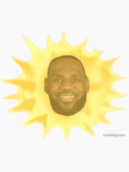 lebron sun Meme Template