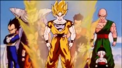 Dragon ball z title card Meme Template