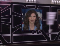 Kristi Noem Attention Workers Meme Template