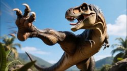 Tyrannosaurus Rex Kick - Kickboxing Dinosaur Meme Template