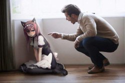 Neko Maid Meme Template