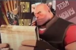 tf2 heavy reading Meme Template