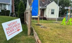 Worst Neighbor Ever Sign Meme Template