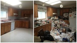 Messy Kitchen Before and After Meme Template