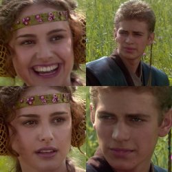Anakin and Padme - right to left Meme Template