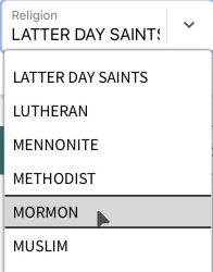 List of Religions Meme Template