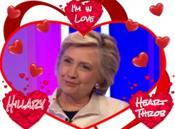 Hillary Heart Throb I'm in Love Meme Template