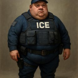 Fat ICE Agent Meme Template