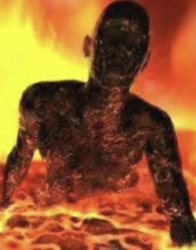 Guy in hell Meme Template