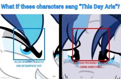 What If These Characters Sing 'This Day Aria'? Meme Template