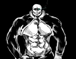 gigachad sans Meme Template