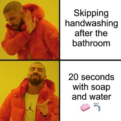 Drake's handwashing meme KCW Meme Template
