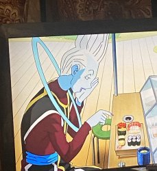 Whis looking/pointing at things Meme Template