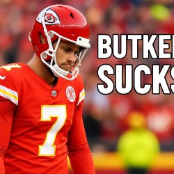 Chiefs kicker Butker sucks Meme Template