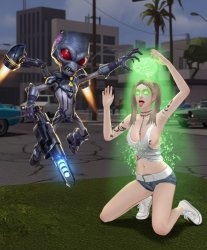 GIRL x ALIEN Meme Template