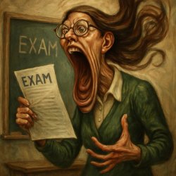 teacher screaming about the exam Meme Template
