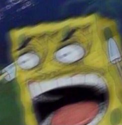 SpongeBob Big laugh Meme Template
