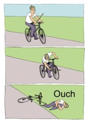 bike fall Meme Template