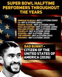 Bad Bunny Super Bowl Halftime Show Performers 2025 2026 Meme Template