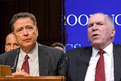 James Comey and John Brennan Meme Template
