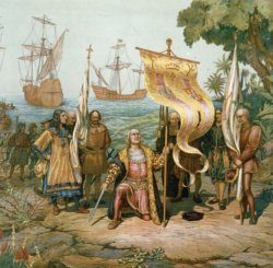 Colombus Landing in America Meme Template